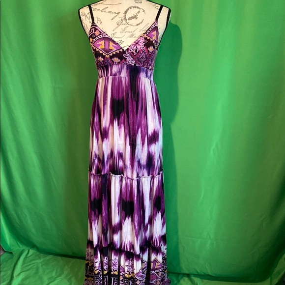 Magic Purple Sundress Sleeveless Maxi - Picture 1 of 9